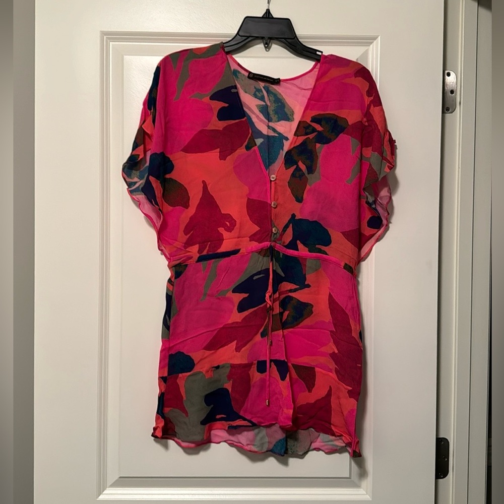 Vix swim cover up size S bright multi color